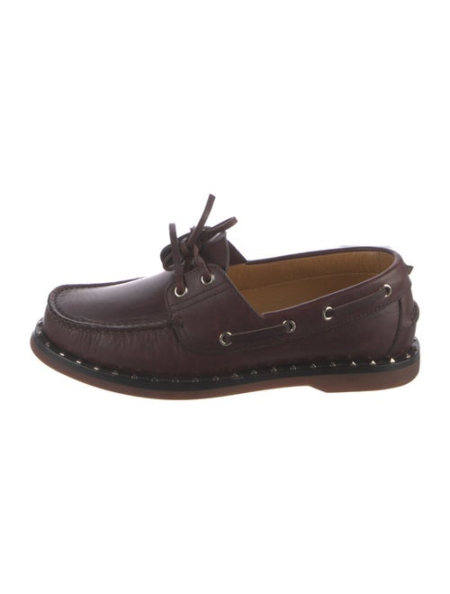 Valentino Leather Boat Shoes