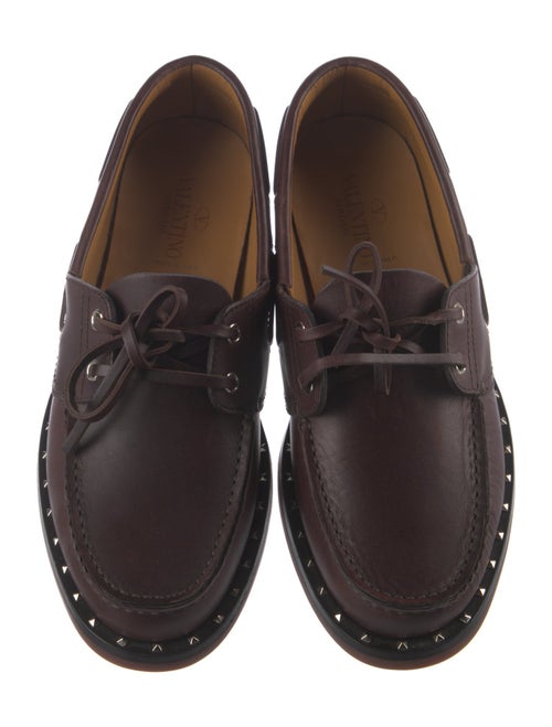 Valentino Leather Boat Shoes