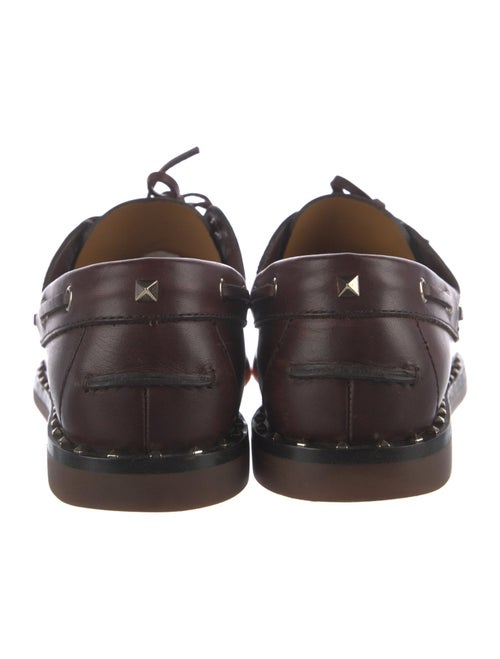Valentino Leather Boat Shoes