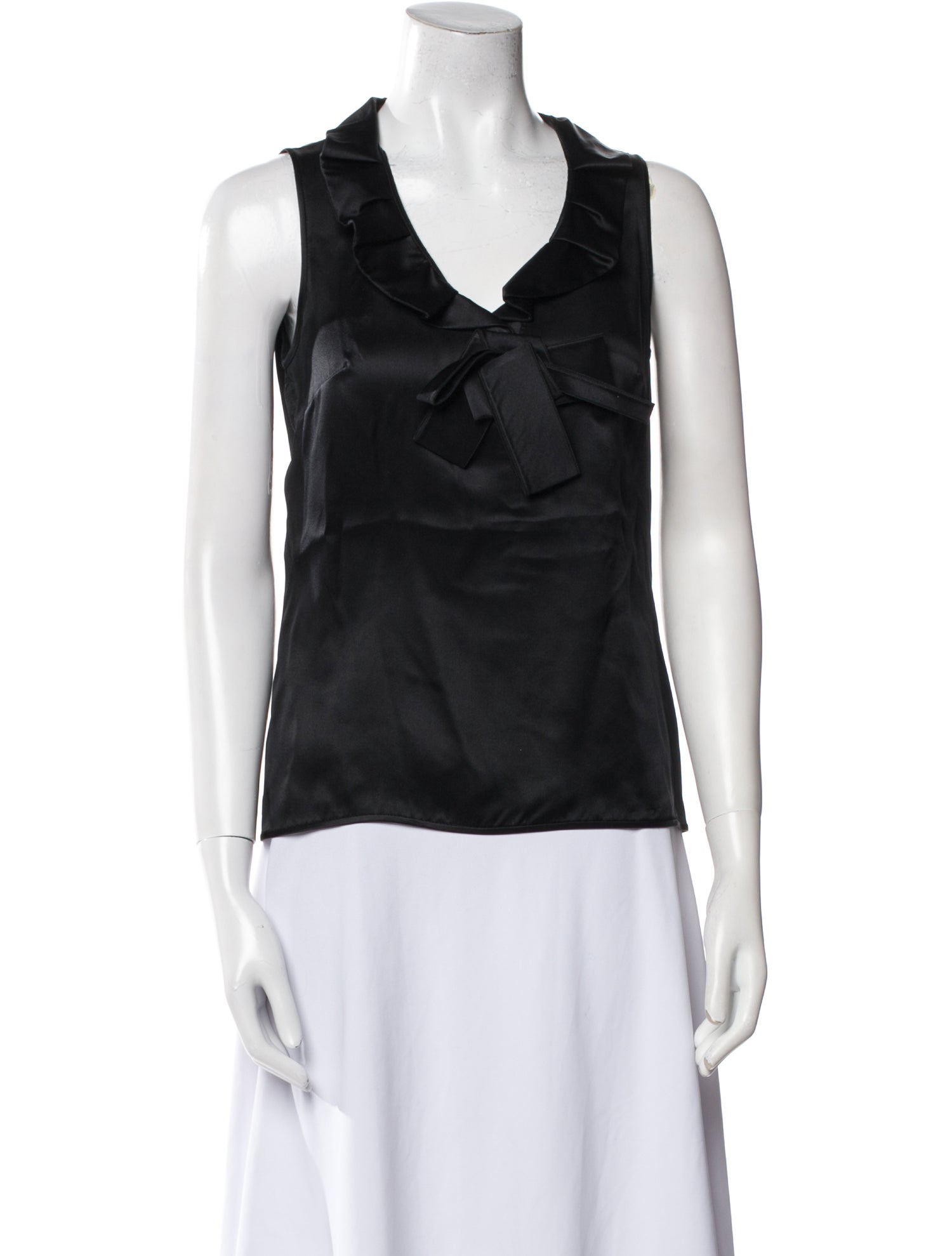 Valentino Silk V-Neck Top