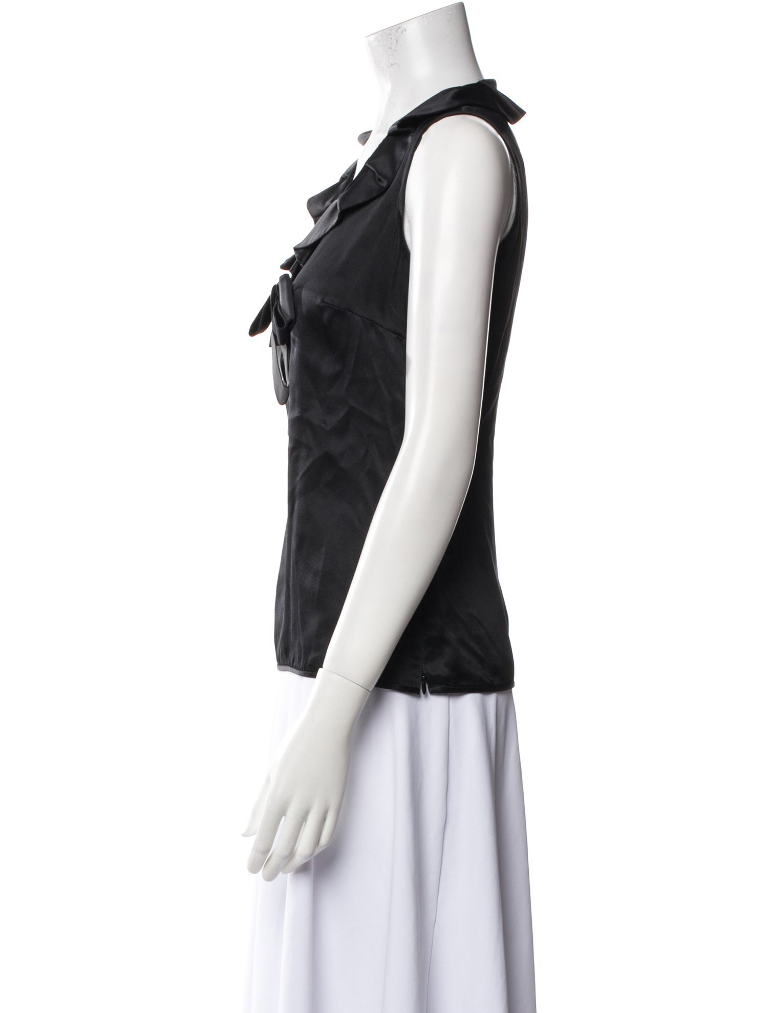 Valentino Silk V-Neck Top