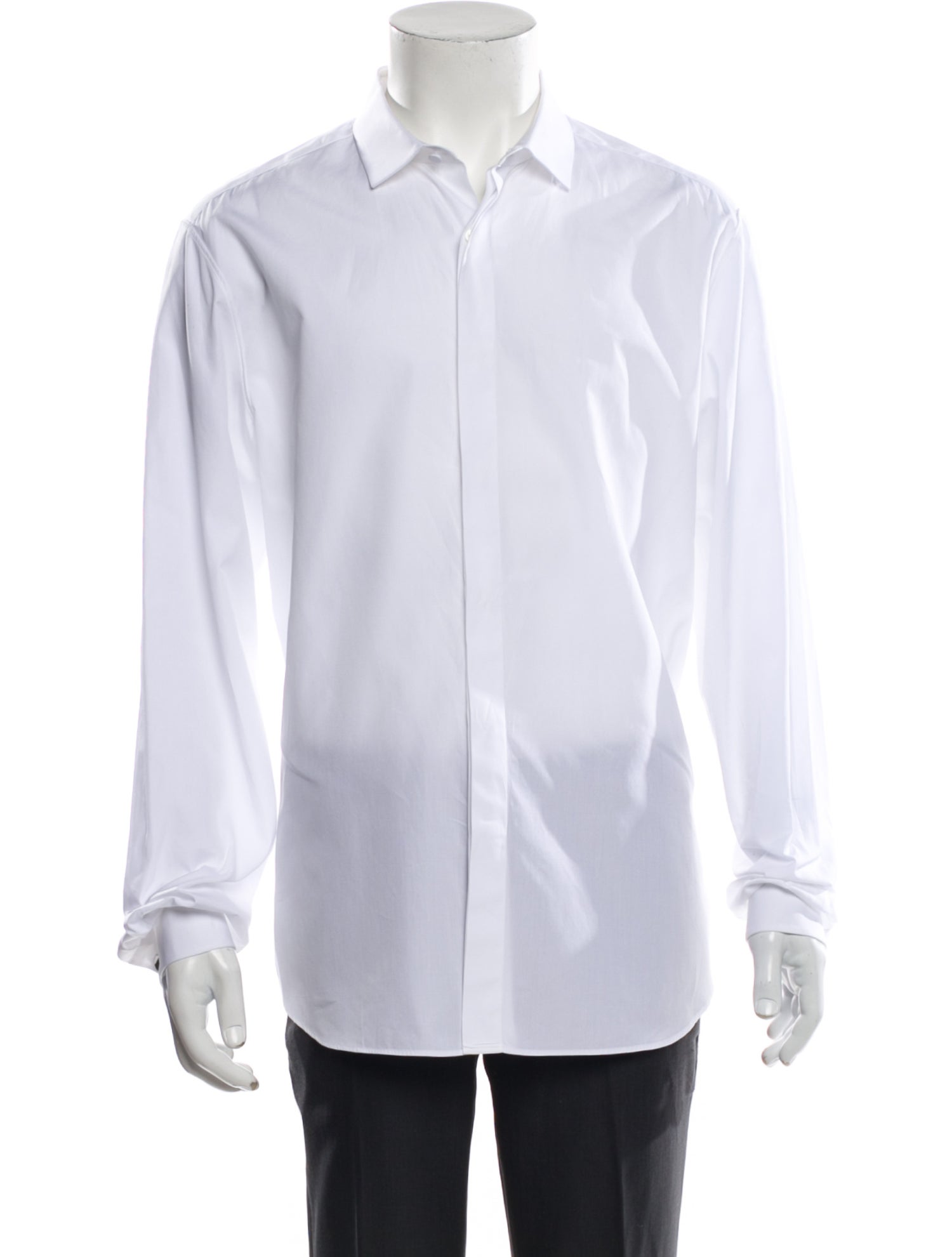 Valentino Rockstud Accents Long Sleeve Dress Shirt