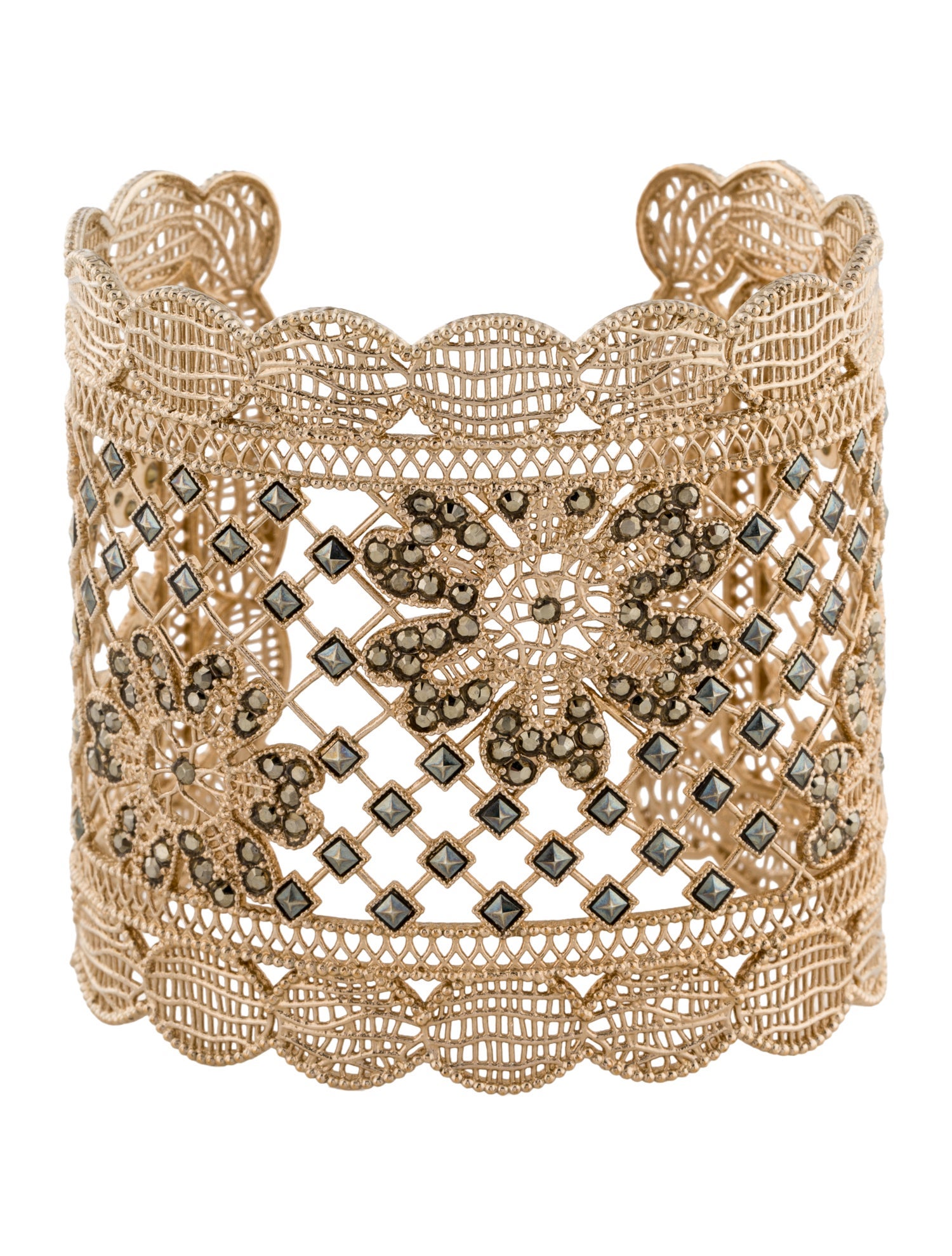 Valentino 18K Hematite Cuff Bracelet