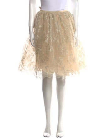 Valentino Silk Knee-Length Skirt