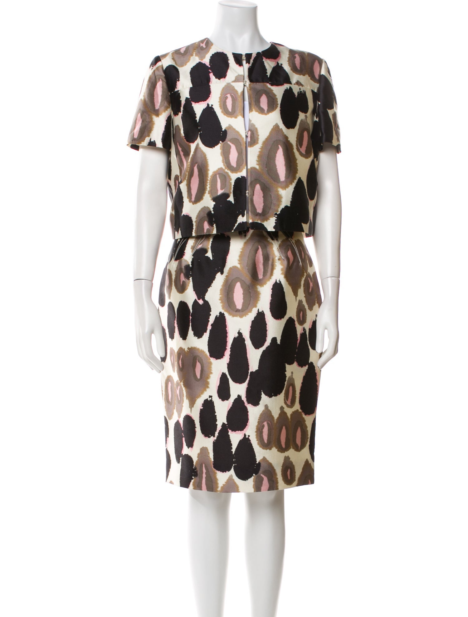 Valentino Silk Printed Skirt Set