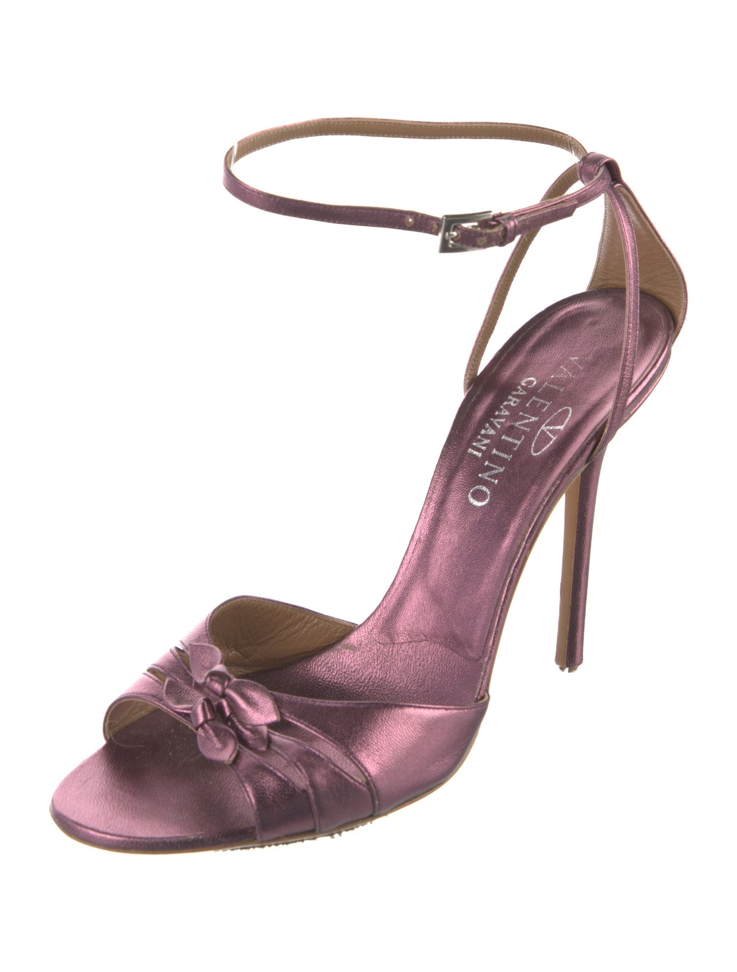 Valentino Rockstud Accents Leather Sandals