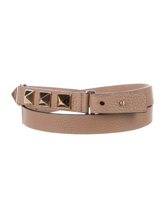 Valentino Skinny Leather Belt