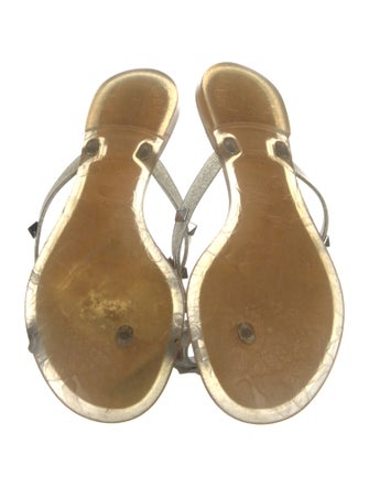 Valentino Rockstud Accents Rubber Slides