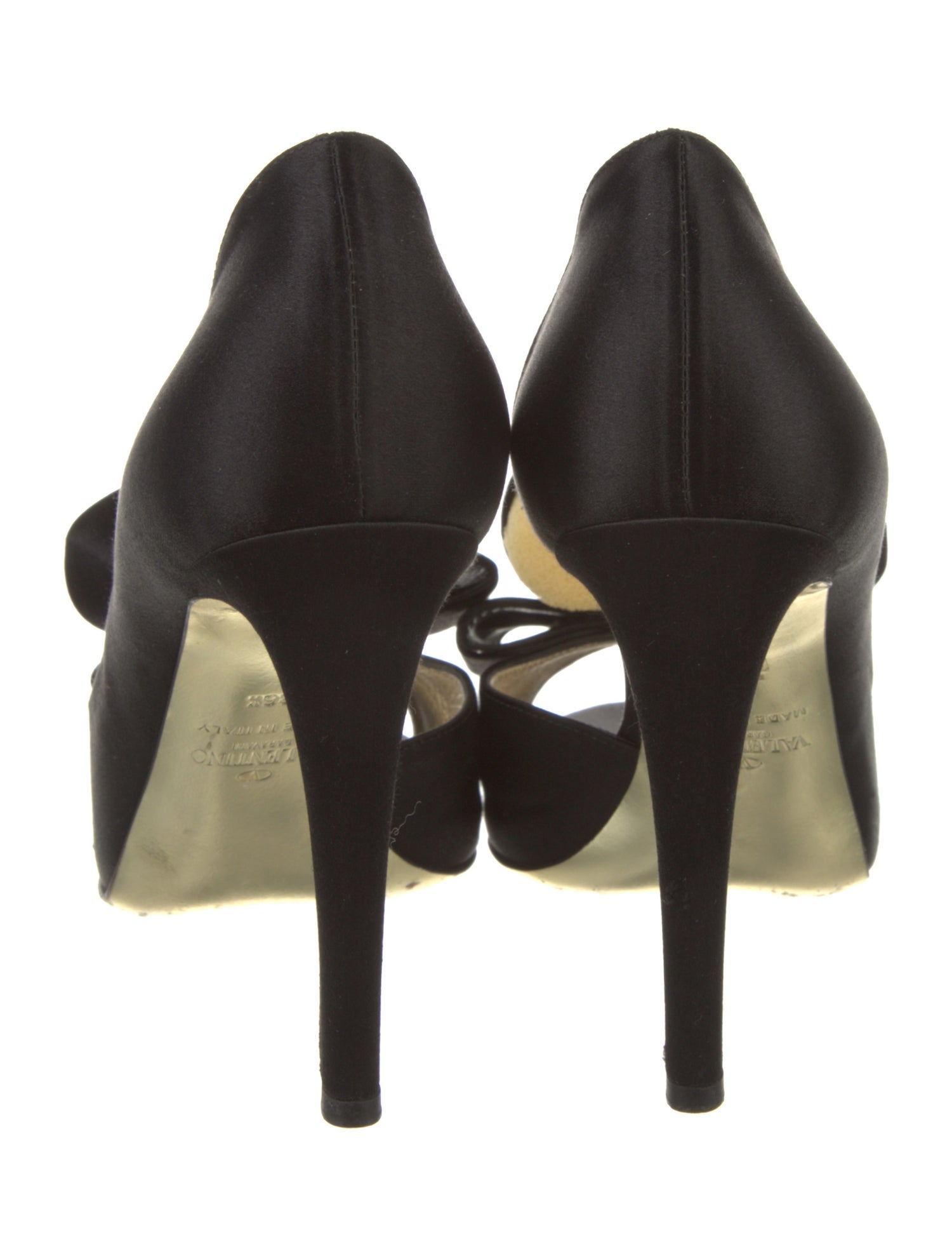Valentino Satin Bow Accents Pumps