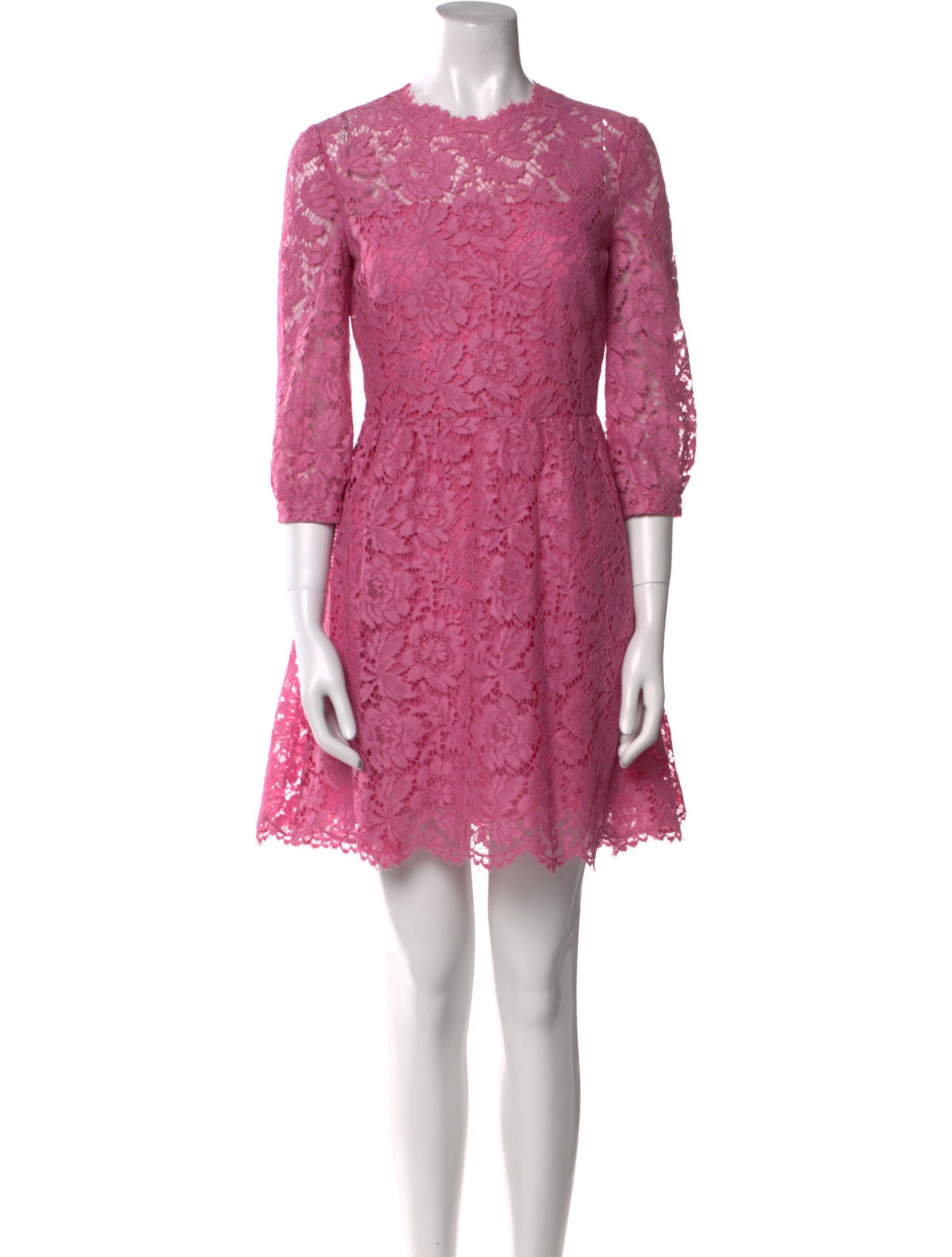 Valentino Lace Pattern Mini Dress