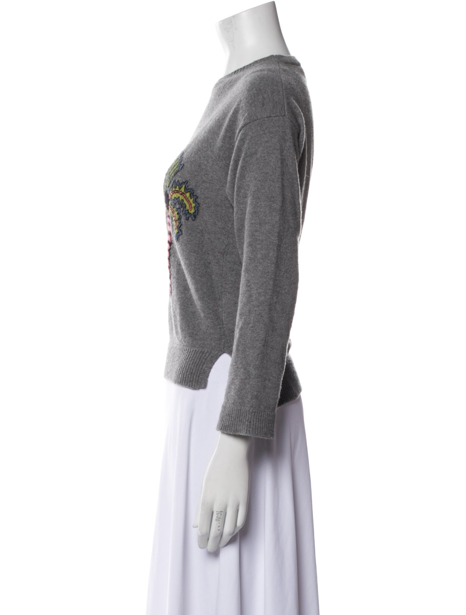 Valentino Virgin Wool Graphic Print Sweater