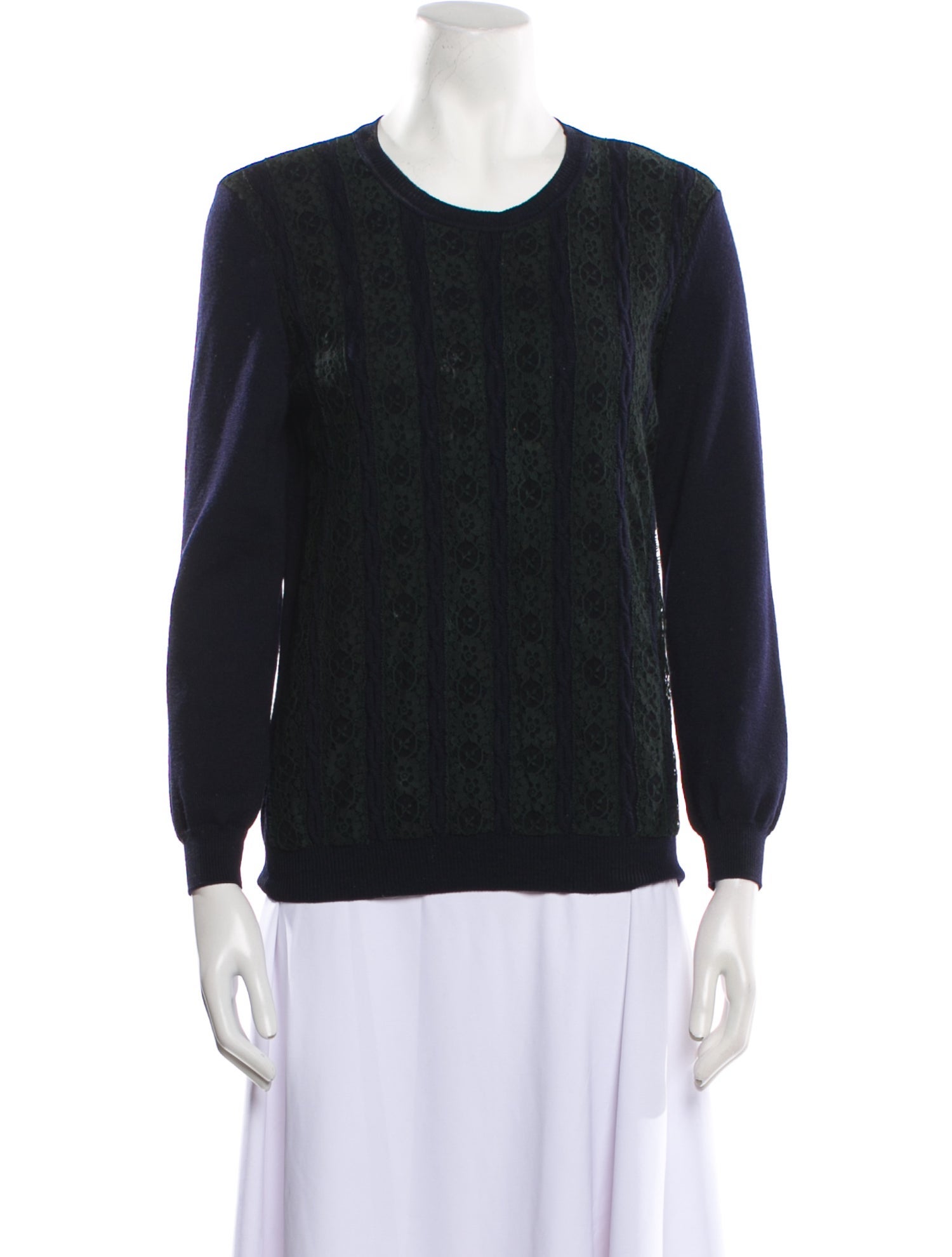 Valentino Virgin Wool Scoop Neck Sweater