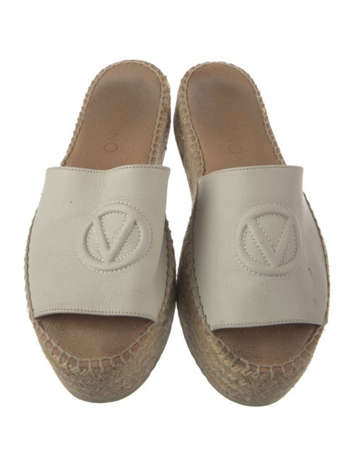 Valentino Leather Espadrilles