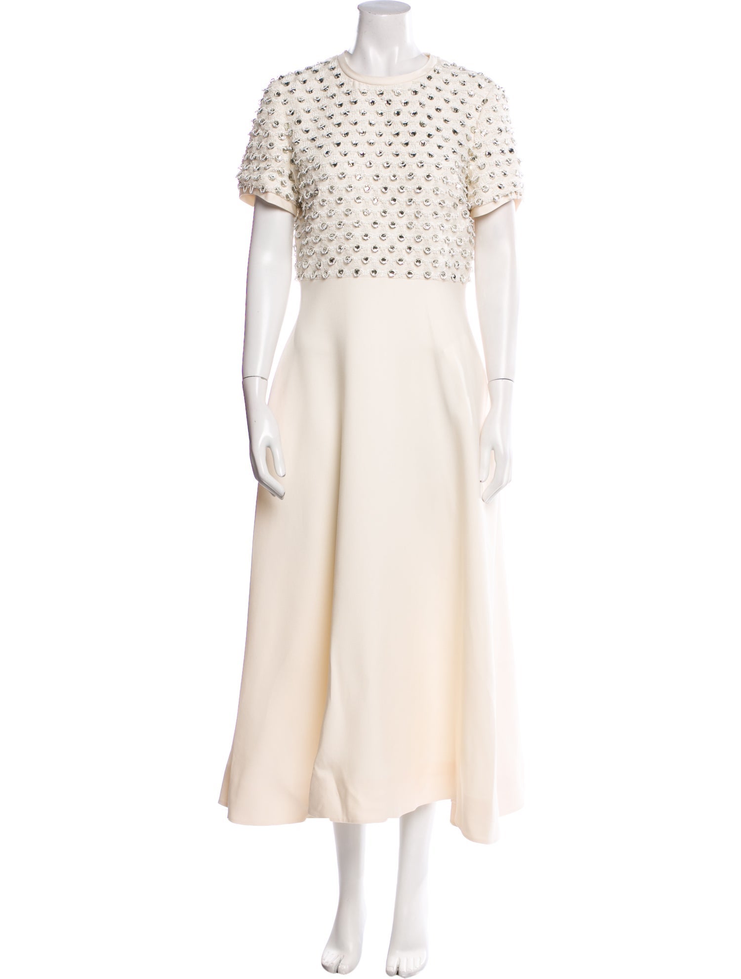 Valentino Virgin Wool Long Dress