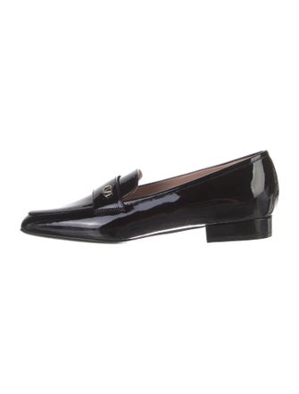 Valentino Rockstud Accents Patent Leather Loafers