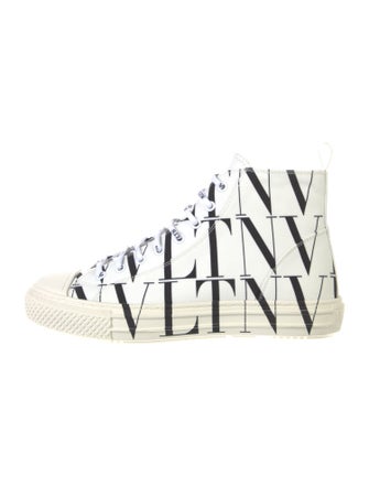 Valentino Canvas Printed Sneakers