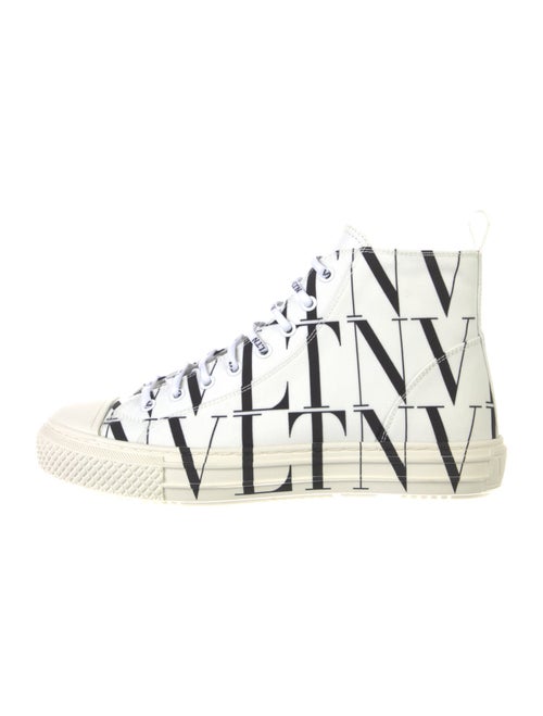Valentino Canvas Printed Sneakers