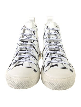 Valentino Canvas Printed Sneakers