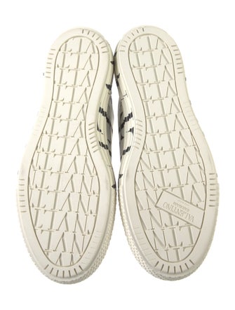 Valentino Canvas Printed Sneakers