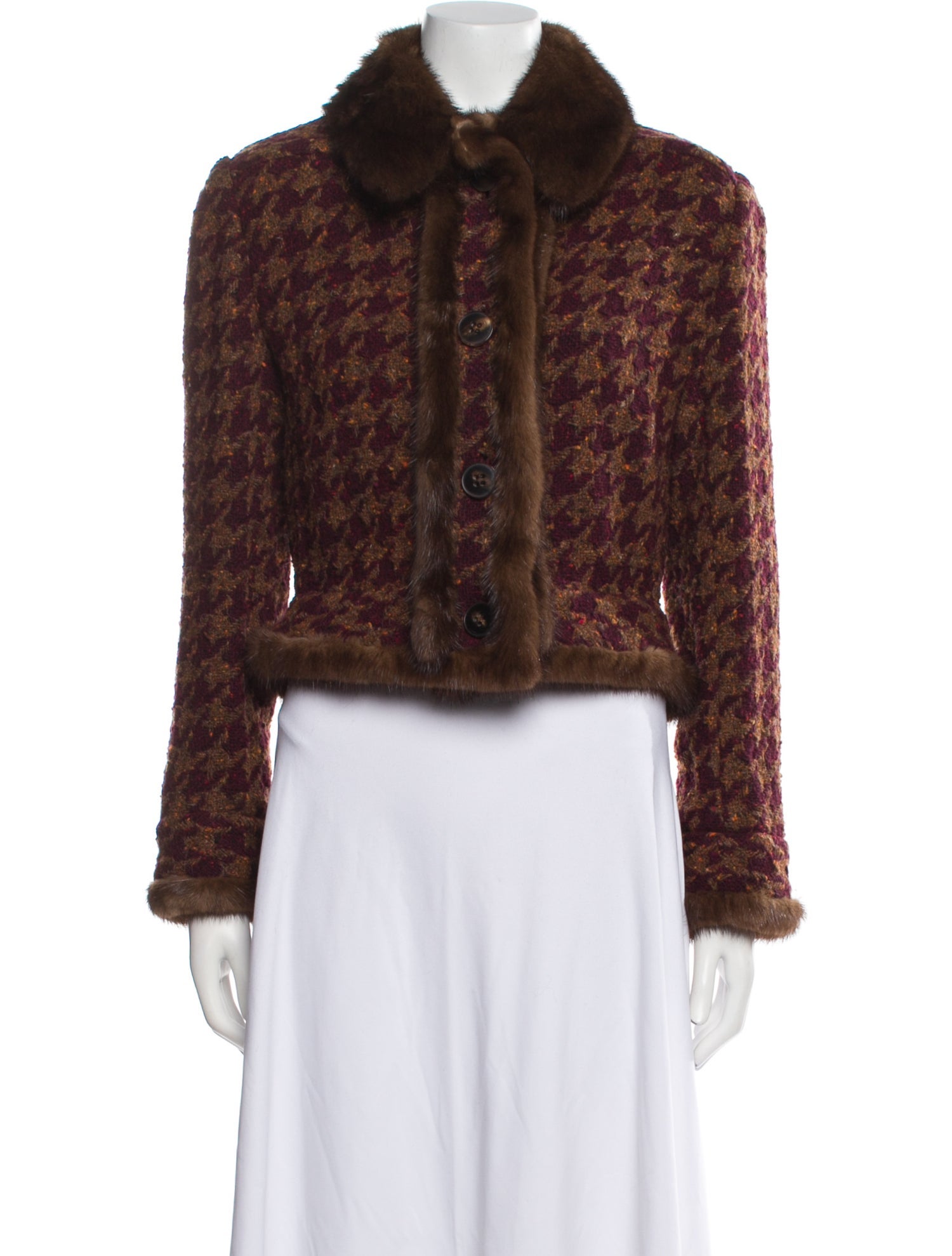 Valentino Vintage 2000's Faux Fur Jacket