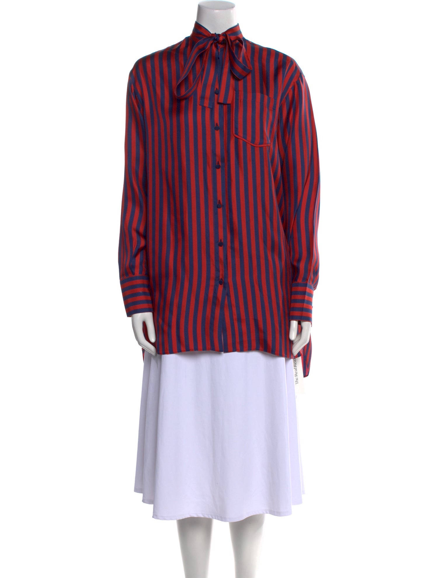 Valentino Silk Striped Tunic