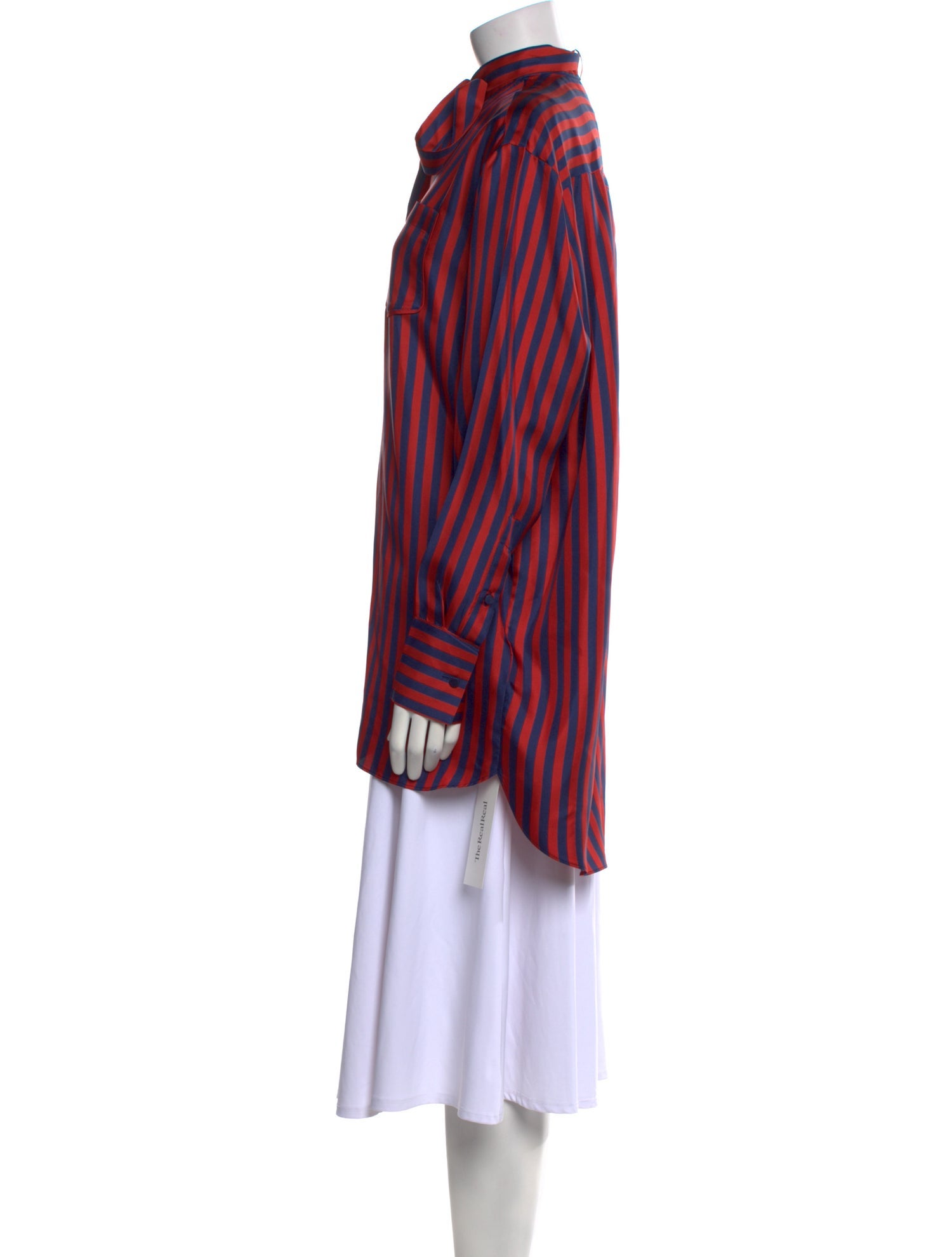 Valentino Silk Striped Tunic