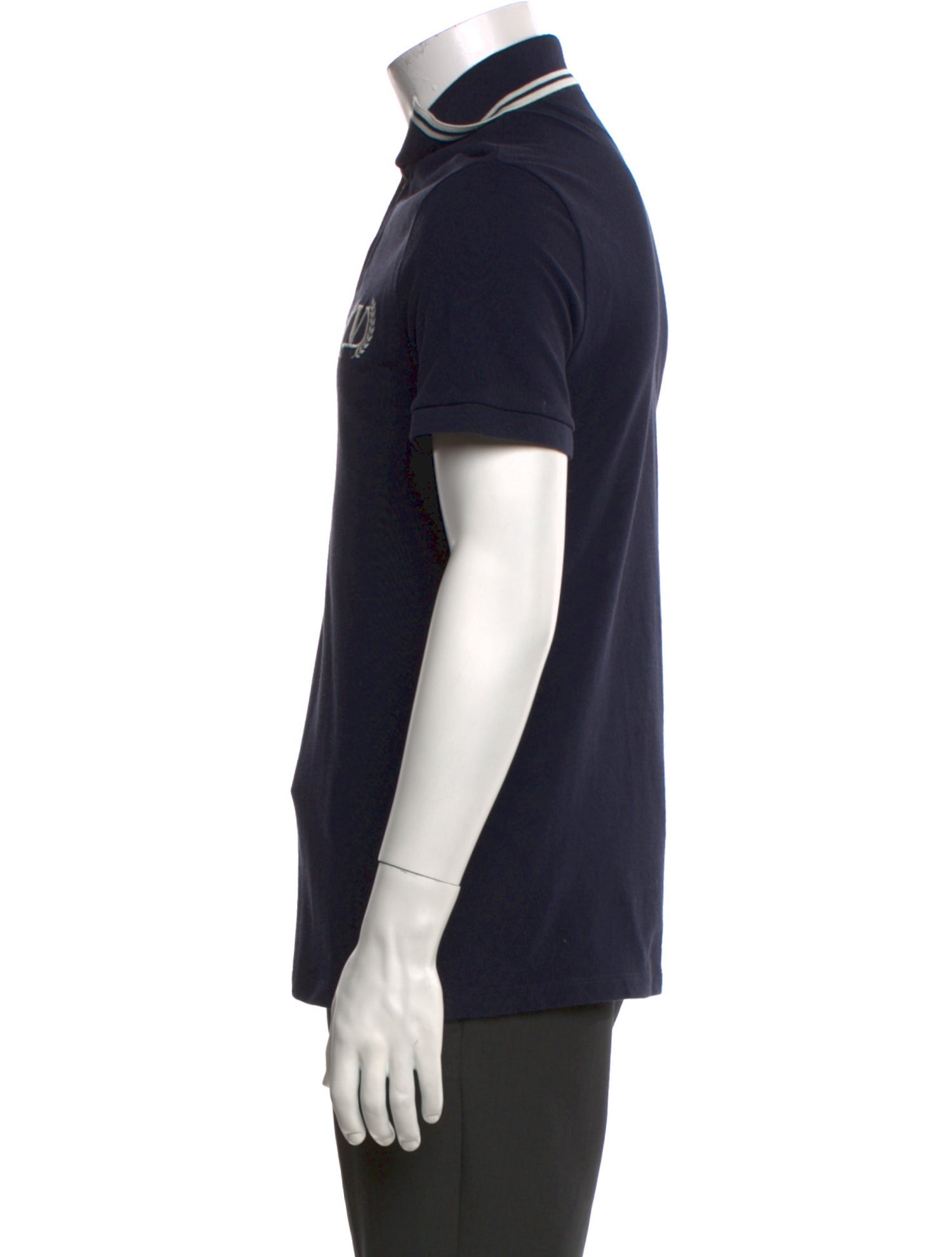 Valentino Graphic Print Collar Polo Shirt