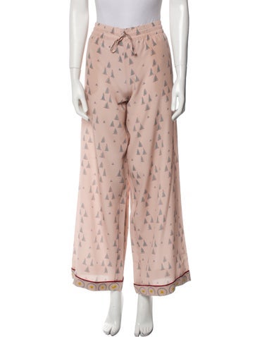 Valentino Loungewear Silk Printed Pajamas M