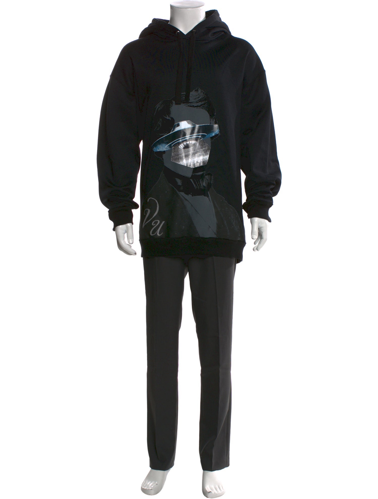 Valentino x Undercover V Face UFO Hooded Sweatshirt Graphic Print Hoodie