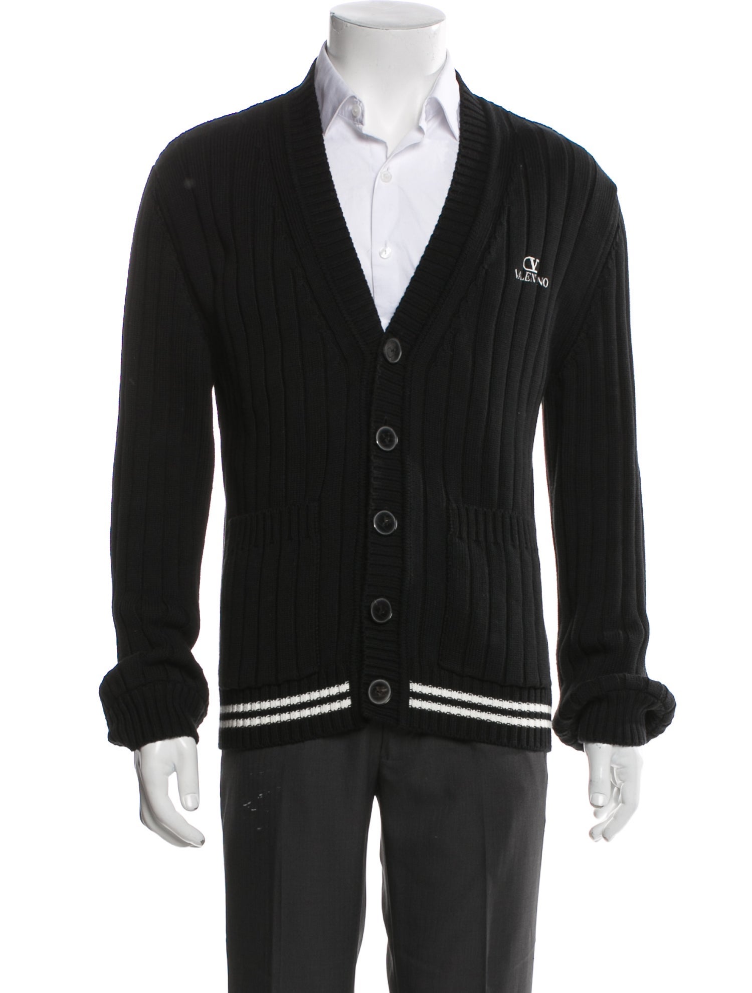 Valentino V-Neck Long Sleeve Cardigan