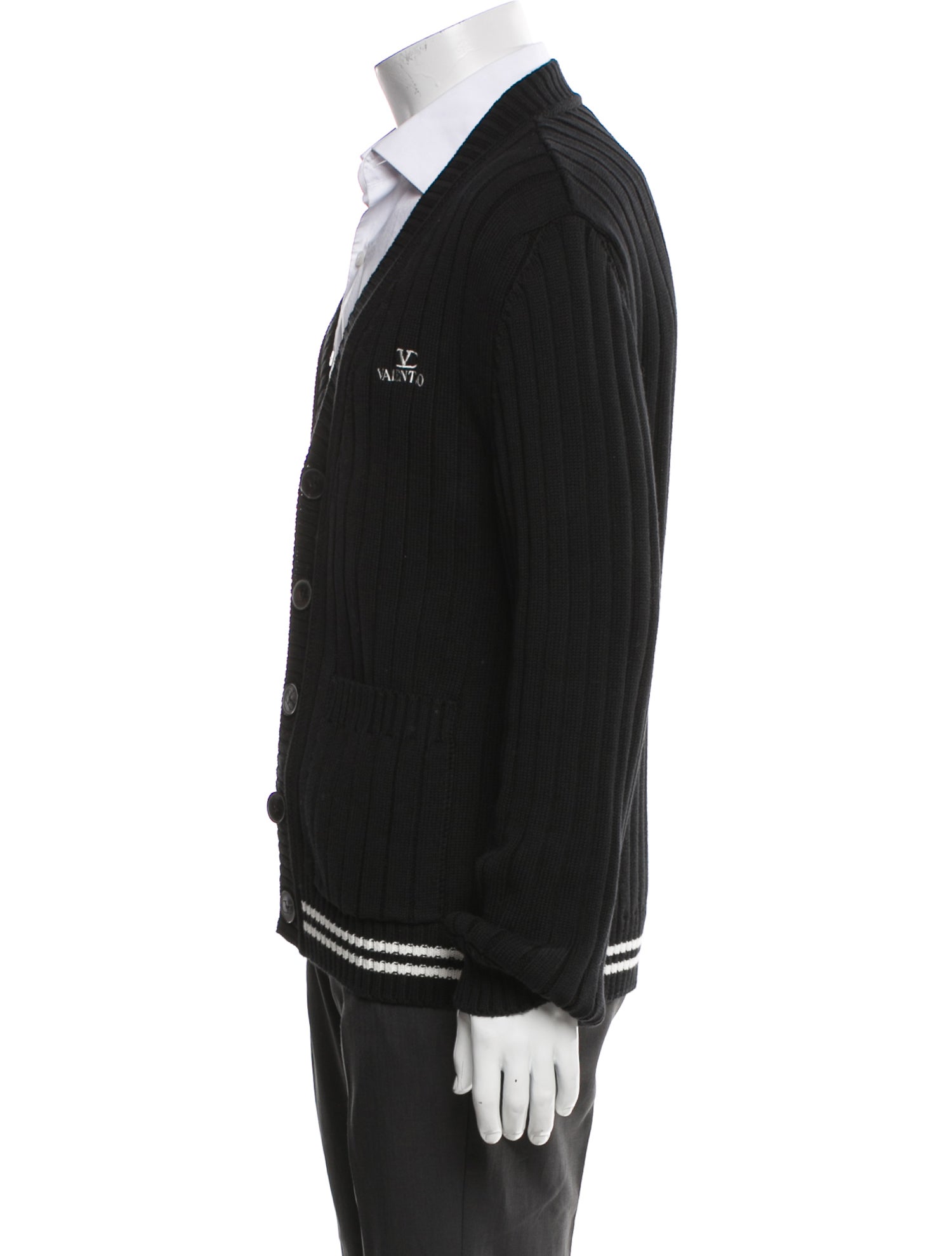 Valentino V-Neck Long Sleeve Cardigan