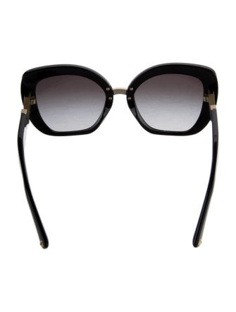Valentino Rockstud Accents Oversize Sunglasses