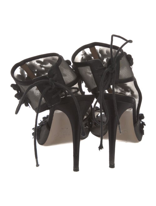 Valentino Mesh Beaded Accents Sandals