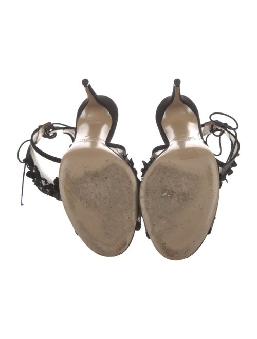 Valentino Mesh Beaded Accents Sandals