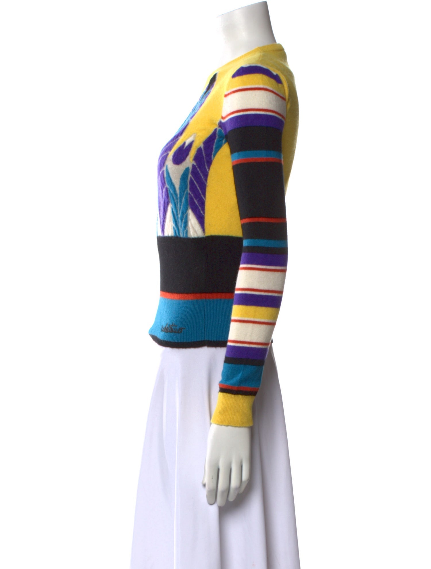 Valentino Virgin Wool Printed Sweater