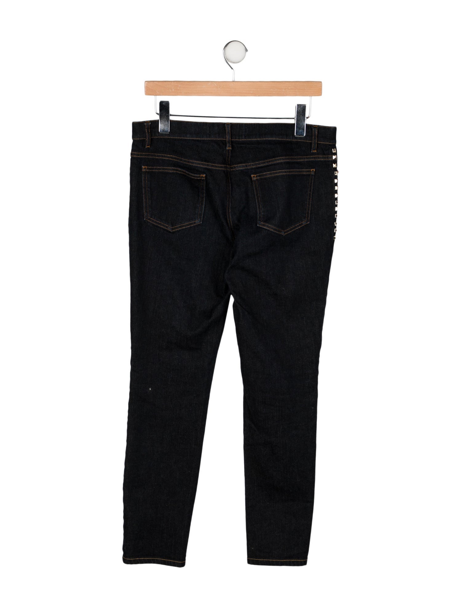Valentino Mid-Rise Straight Leg Jeans