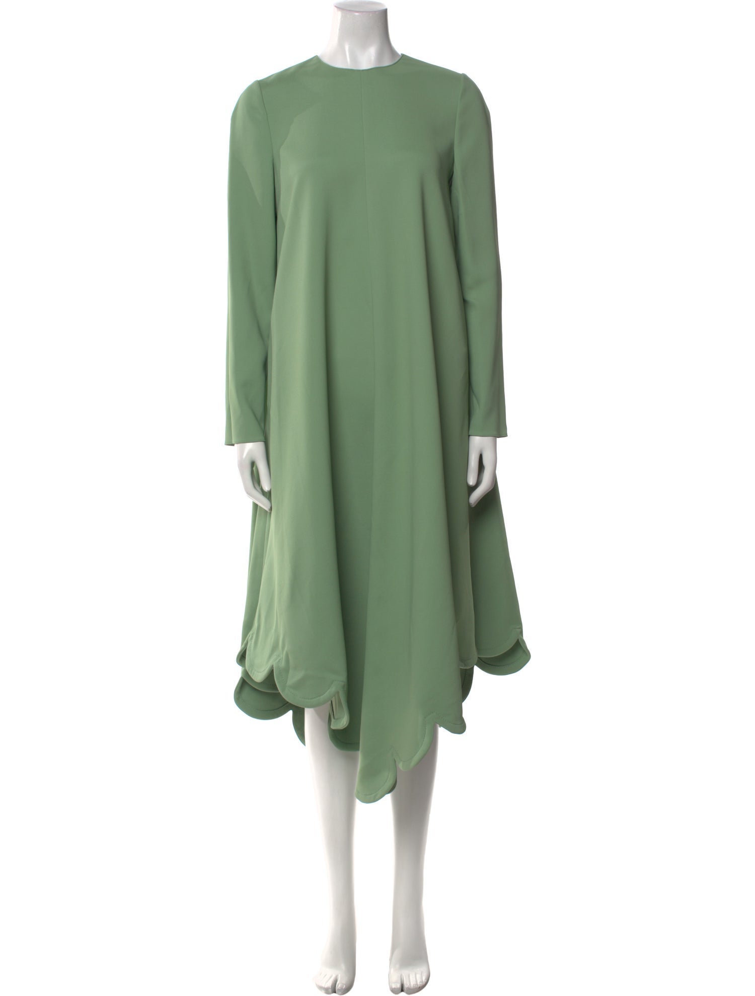 Valentino Crew Neck Midi Length Dress