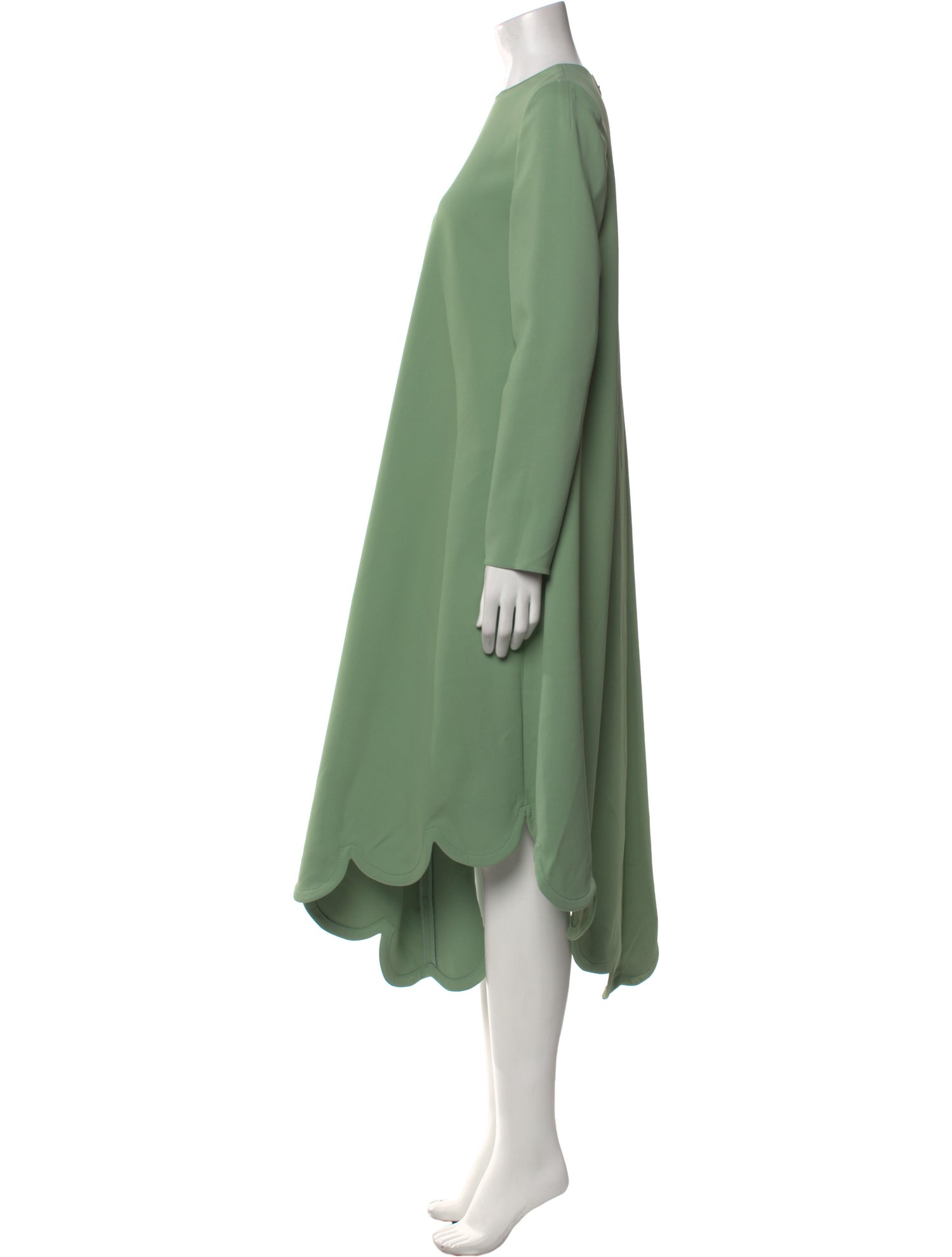 Valentino Crew Neck Midi Length Dress