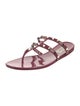 Valentino Rockstud Accents Rubber Slides