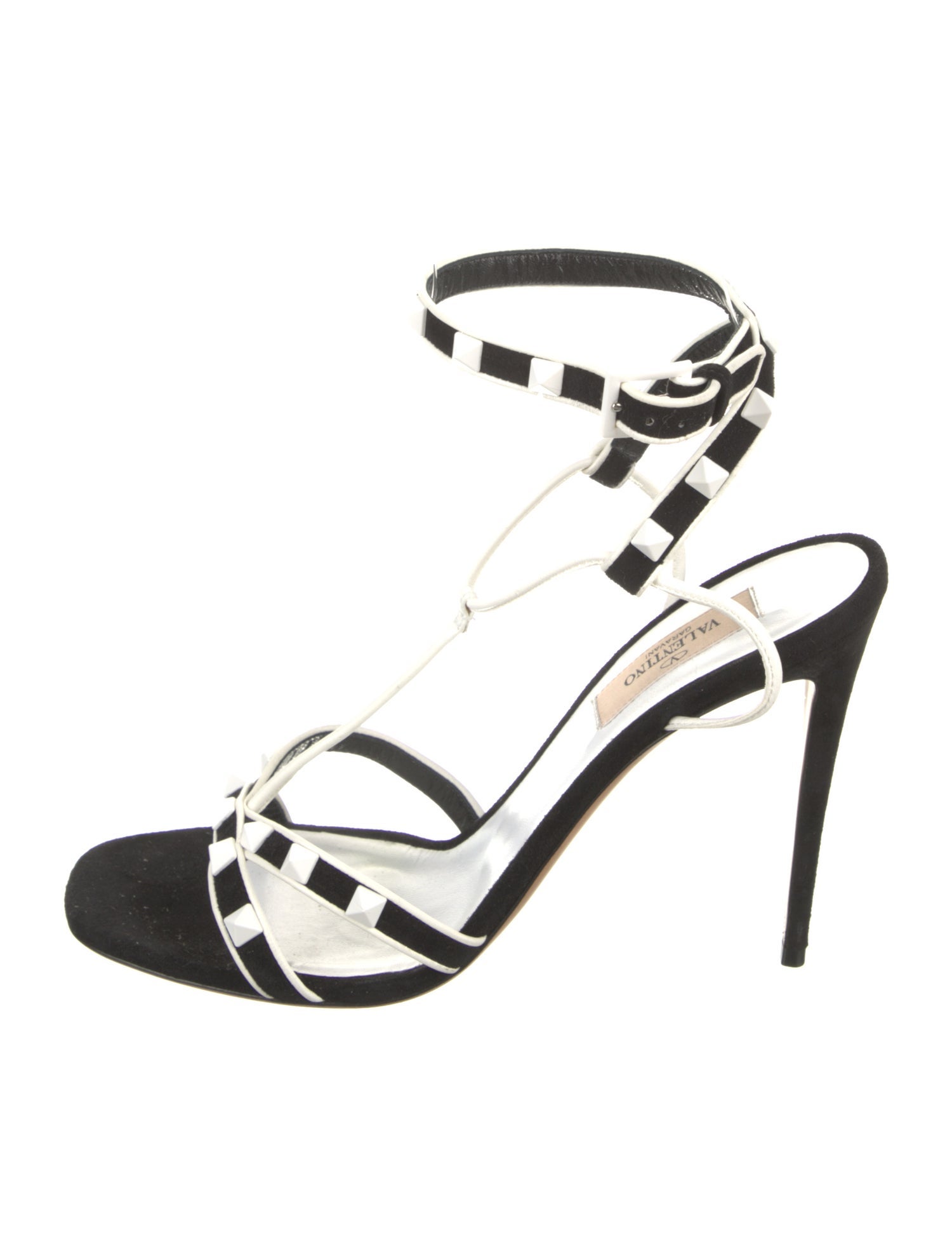 Valentino Rockstud Accents Leather Sandals