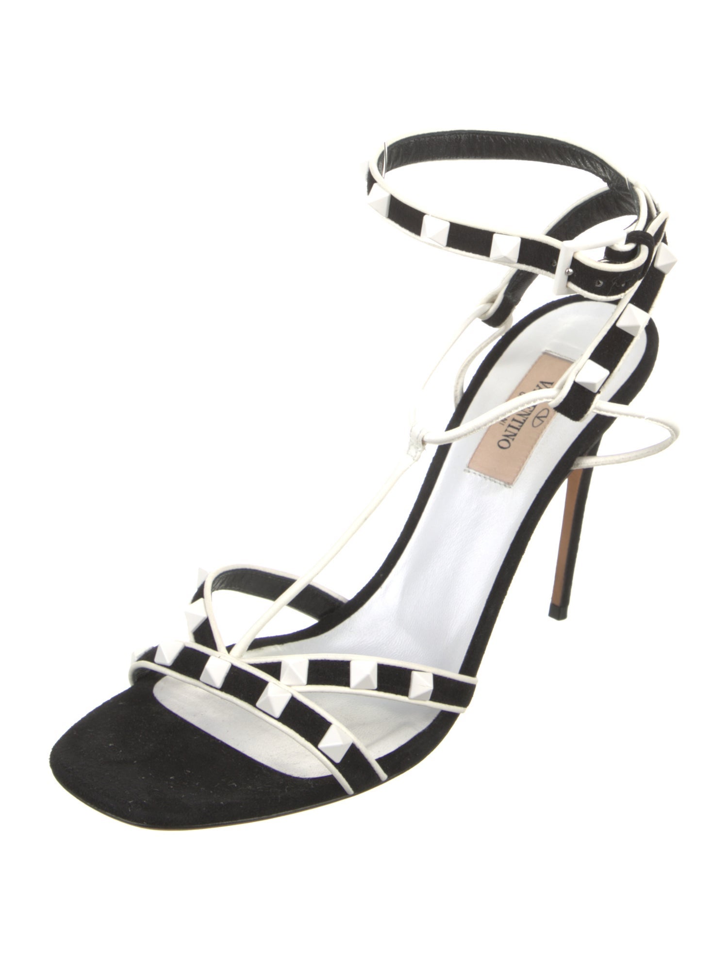 Valentino Rockstud Accents Leather Sandals