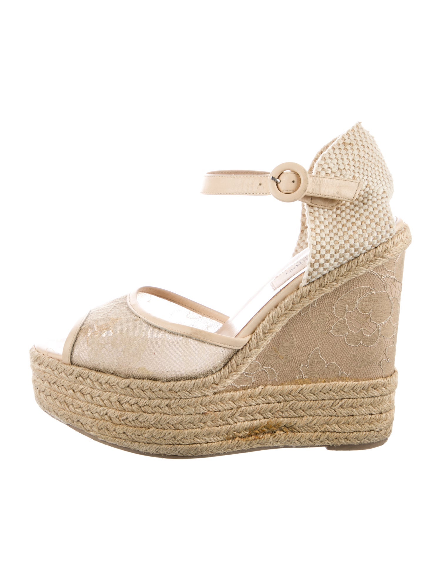Valentino Raffia Espadrilles