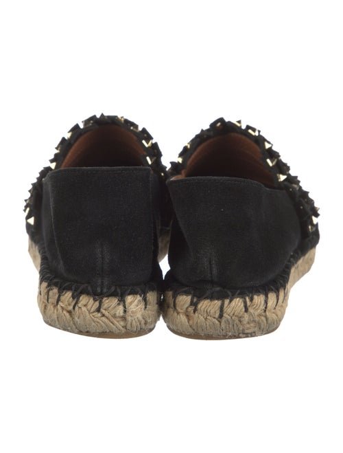 Valentino Rockstud Accents Suede Espadrilles