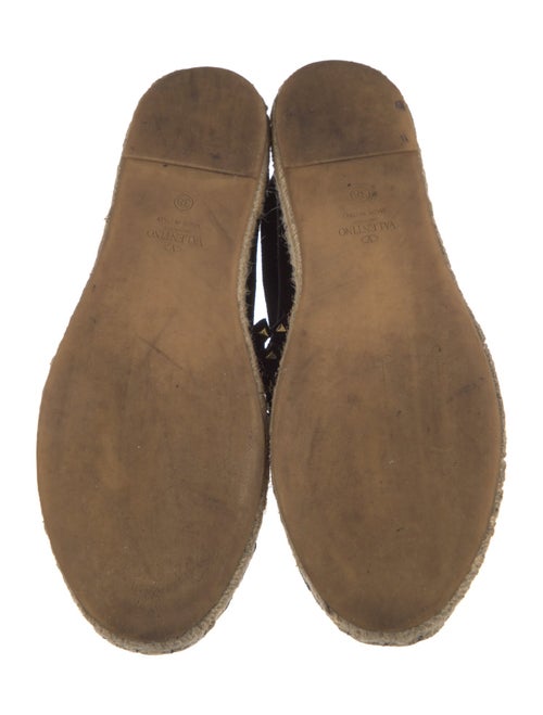 Valentino Rockstud Accents Suede Espadrilles
