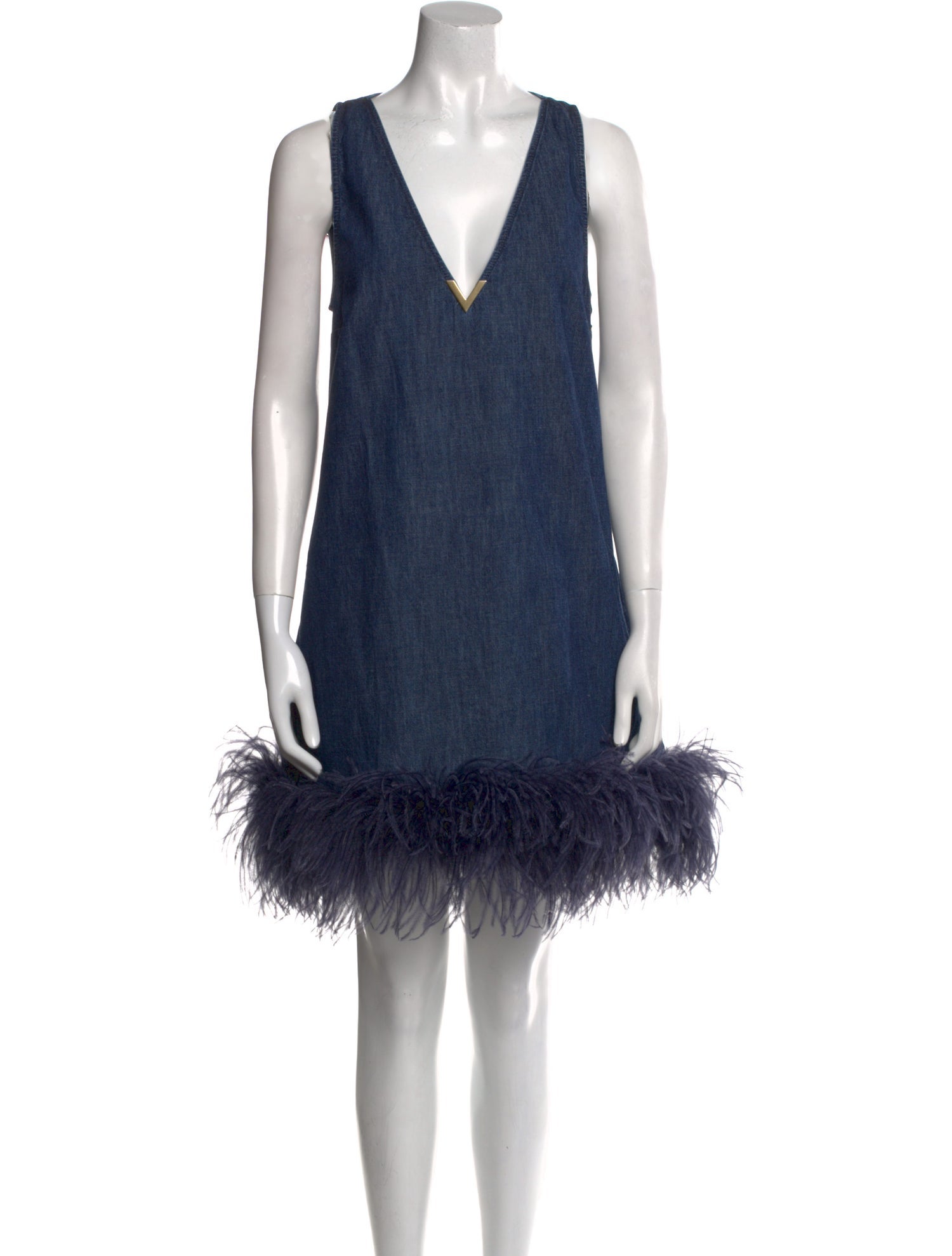 Valentino V-Neck Mini Dress