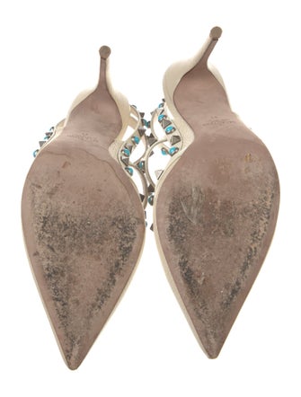 Valentino Rockstud Accents Leather T-Strap Pumps