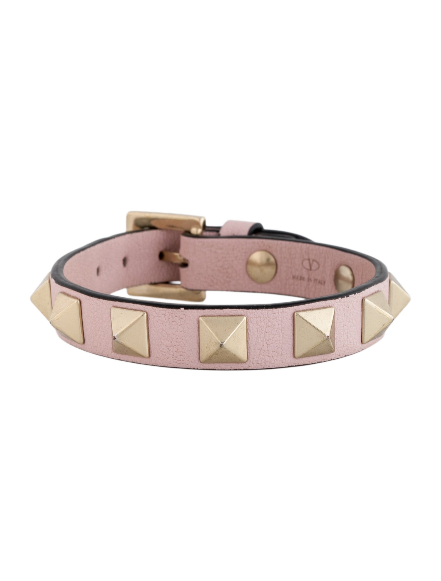 Valentino Leather Rockstud Wrap Bracelet