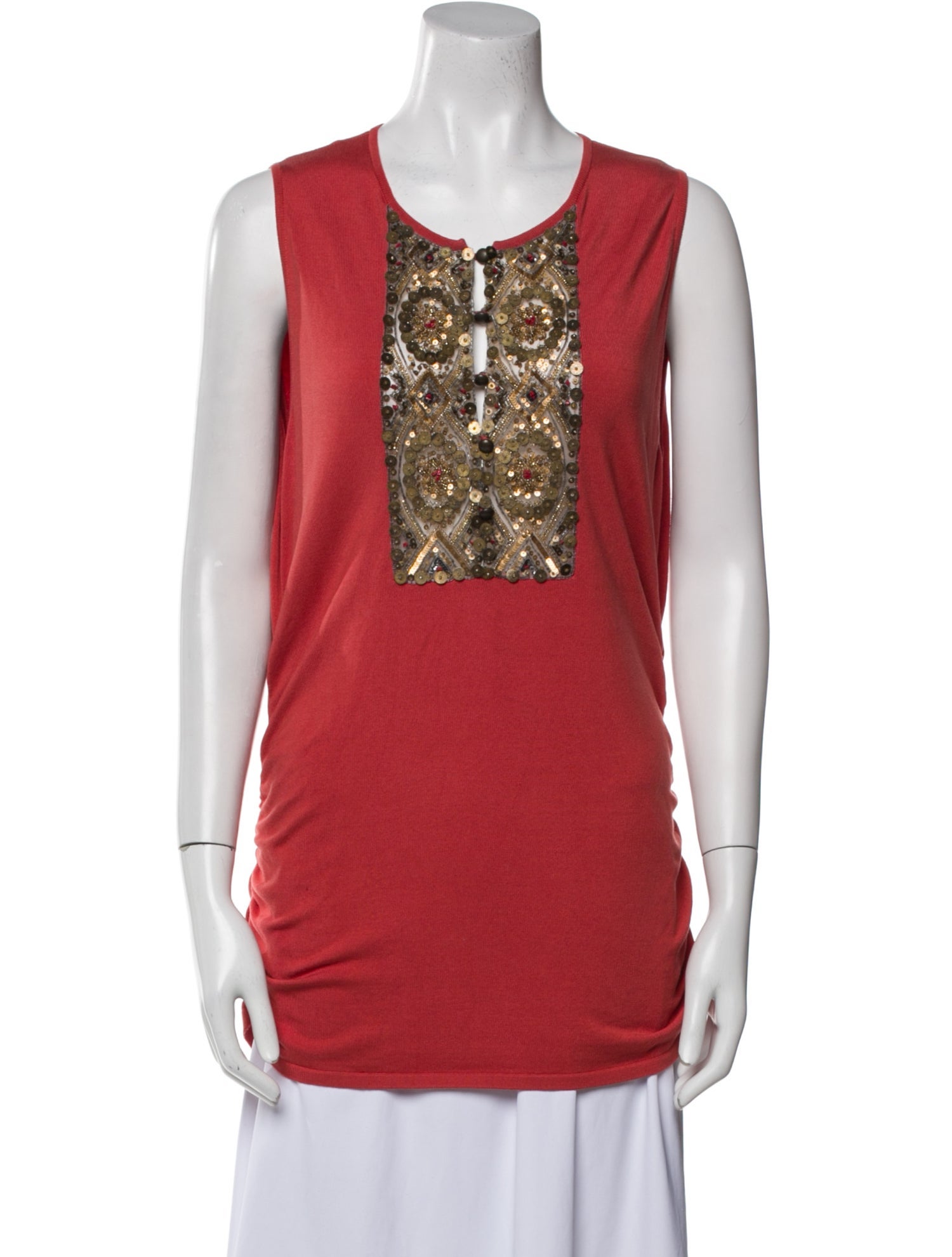 Valentino Scoop Neck Sleeveless Tunic