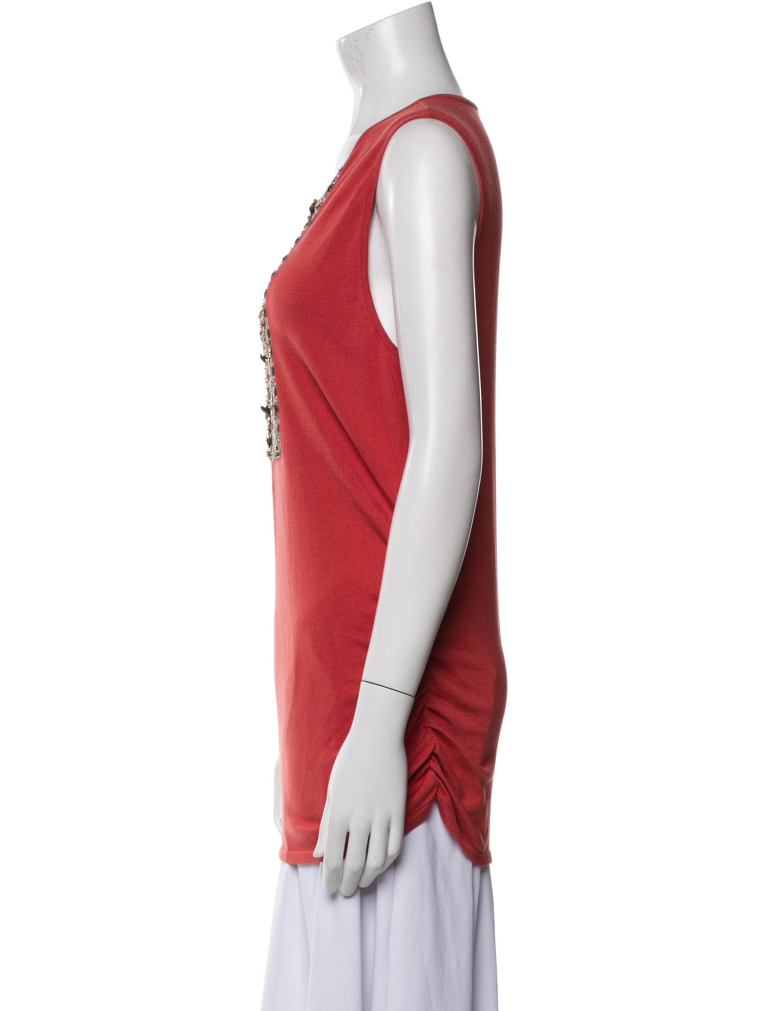 Valentino Scoop Neck Sleeveless Tunic
