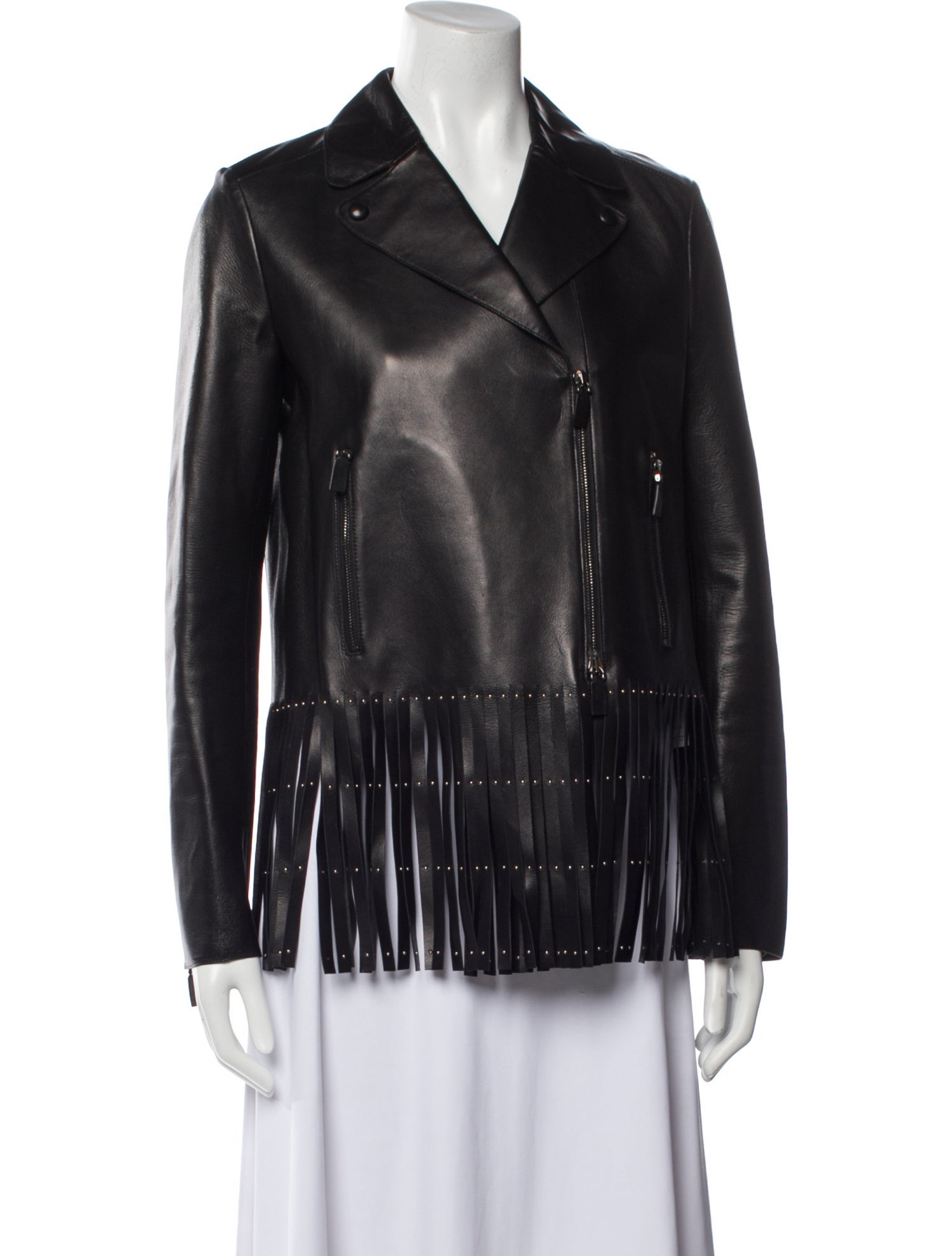 Valentino Leather Blazer